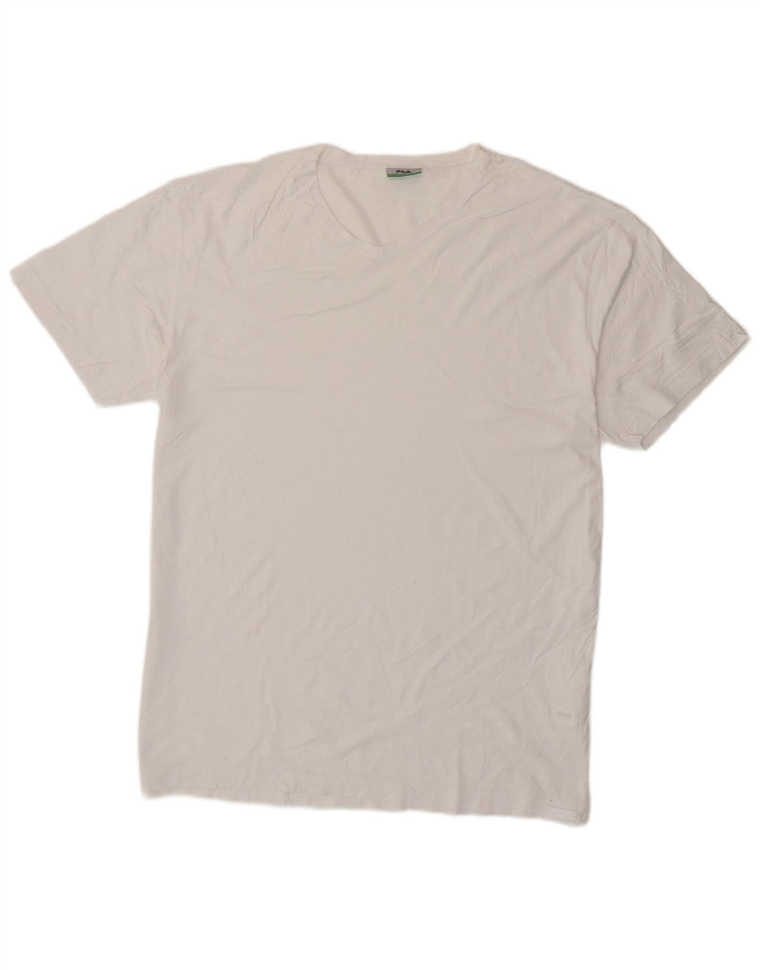 Fila T-Shirt Homme Haut 2XL Blanc Coton