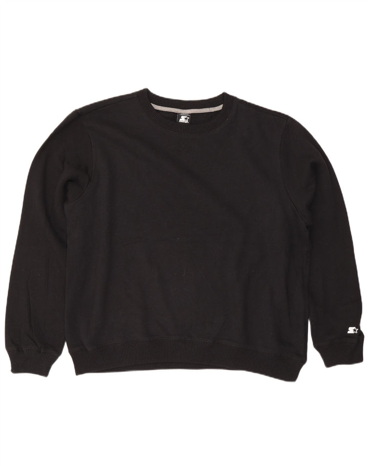 STARTER Pull-over surdimensionné pour femme UK 18 XL Coton noir
