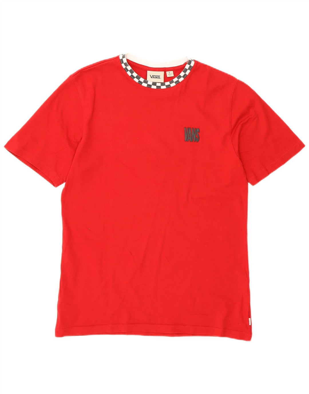 Vans T-Shirt Femme UK 14 Large Rouge