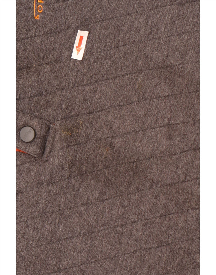 Orvis Sweat-shirt à col boutonné pour homme 2XL Gris Coton