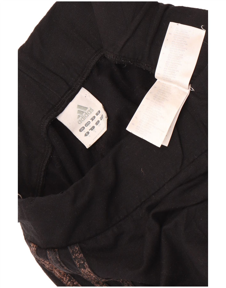 Adidas Leggings Femme UK 10 Petit Noir Polyester