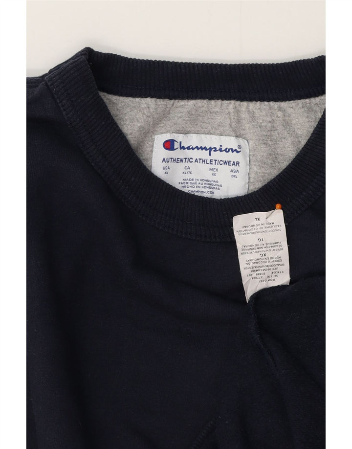 CHAMPION Sweat-Shirt Homme XL Bleu Marine Coton