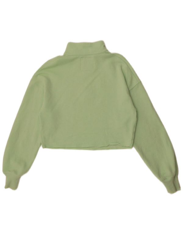 Hollister Sweat-shirt court surdimensionné pour femme UK 10 Petit Vert