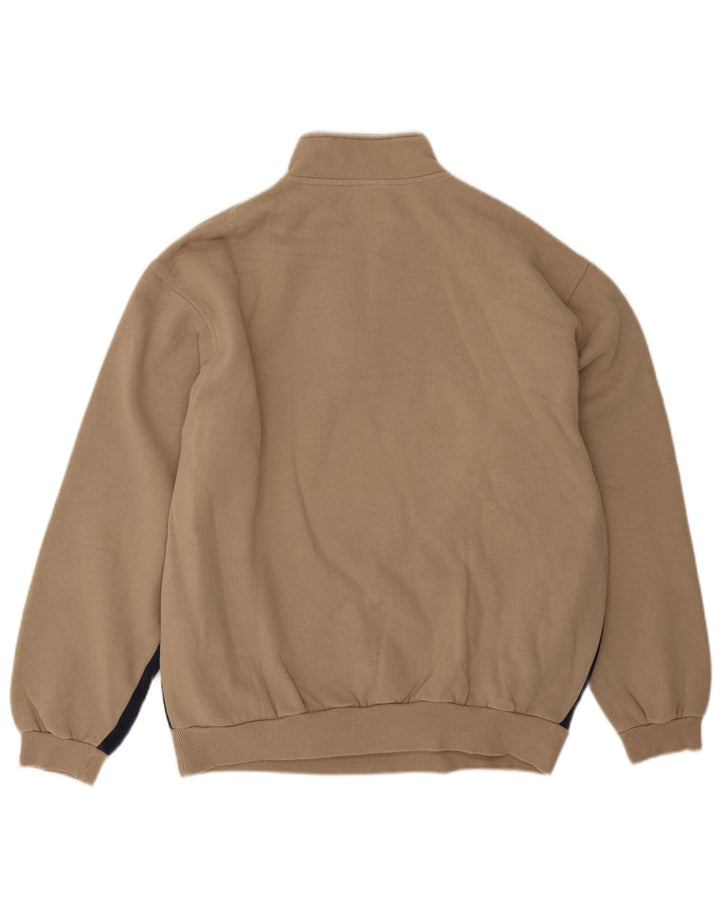 Fila Sweat-Shirt Col Zippé Homme Beige Moyen Colourblock Cotton