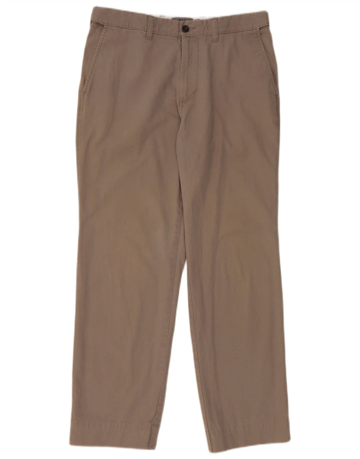 Marks & Spencer Pantalon Chino Regular Femme W34 L29 Gris Coton