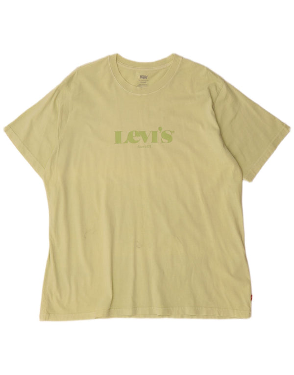 Levi's T-Shirt Relaxed Fit Graphic Homme Vert Large Coton