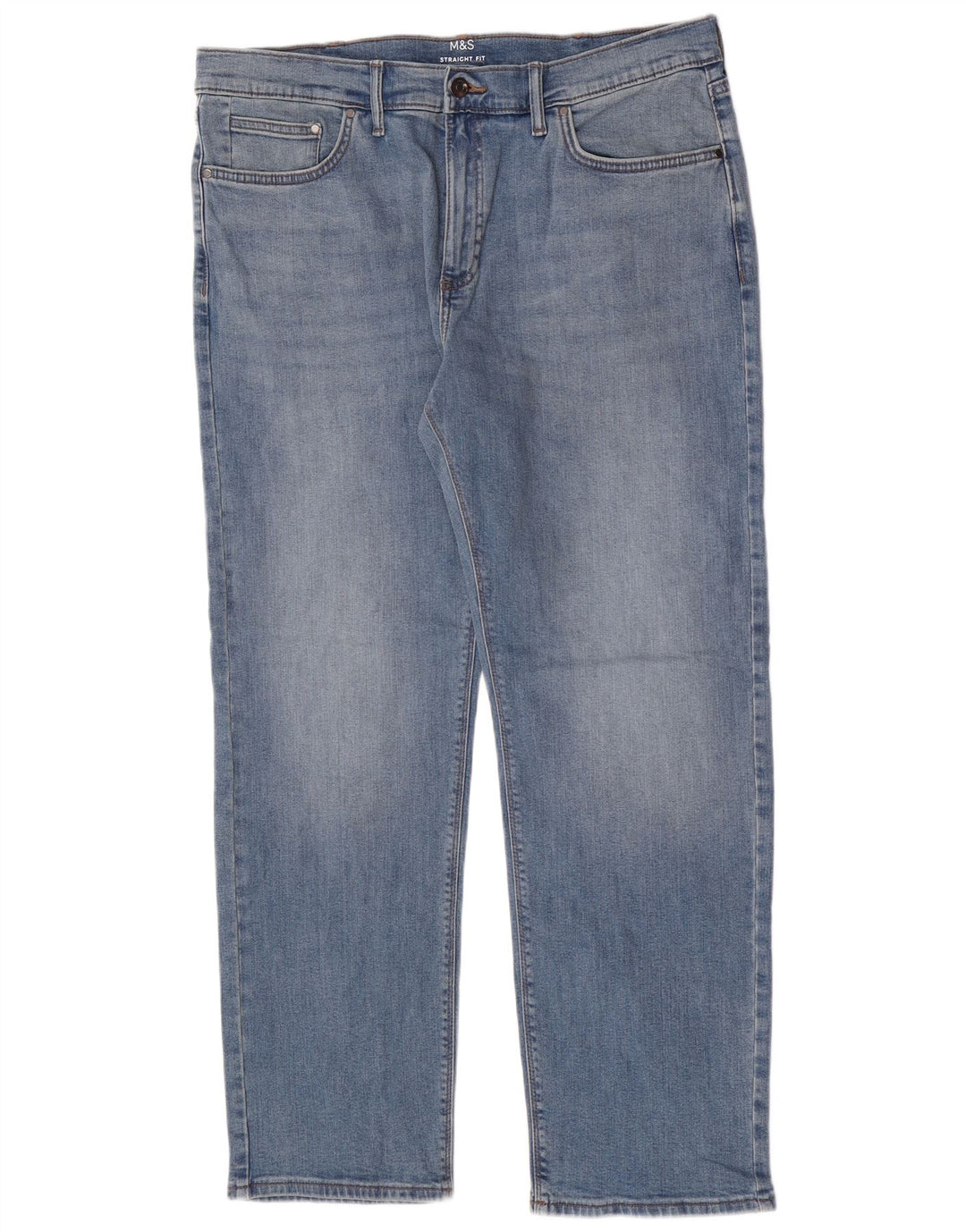 Marks & Spencer Jean court droit homme W36 L29 bleu coton