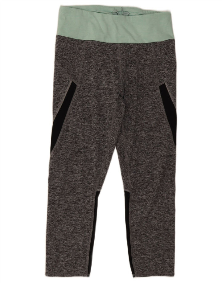Marks & Spencer Leggings Capri pour Femme UK 42 Gris Moyen Colorblock