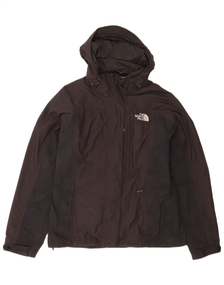 The North Face Veste de pluie à capuche pour femme UK 12 Medium Black Nylon
