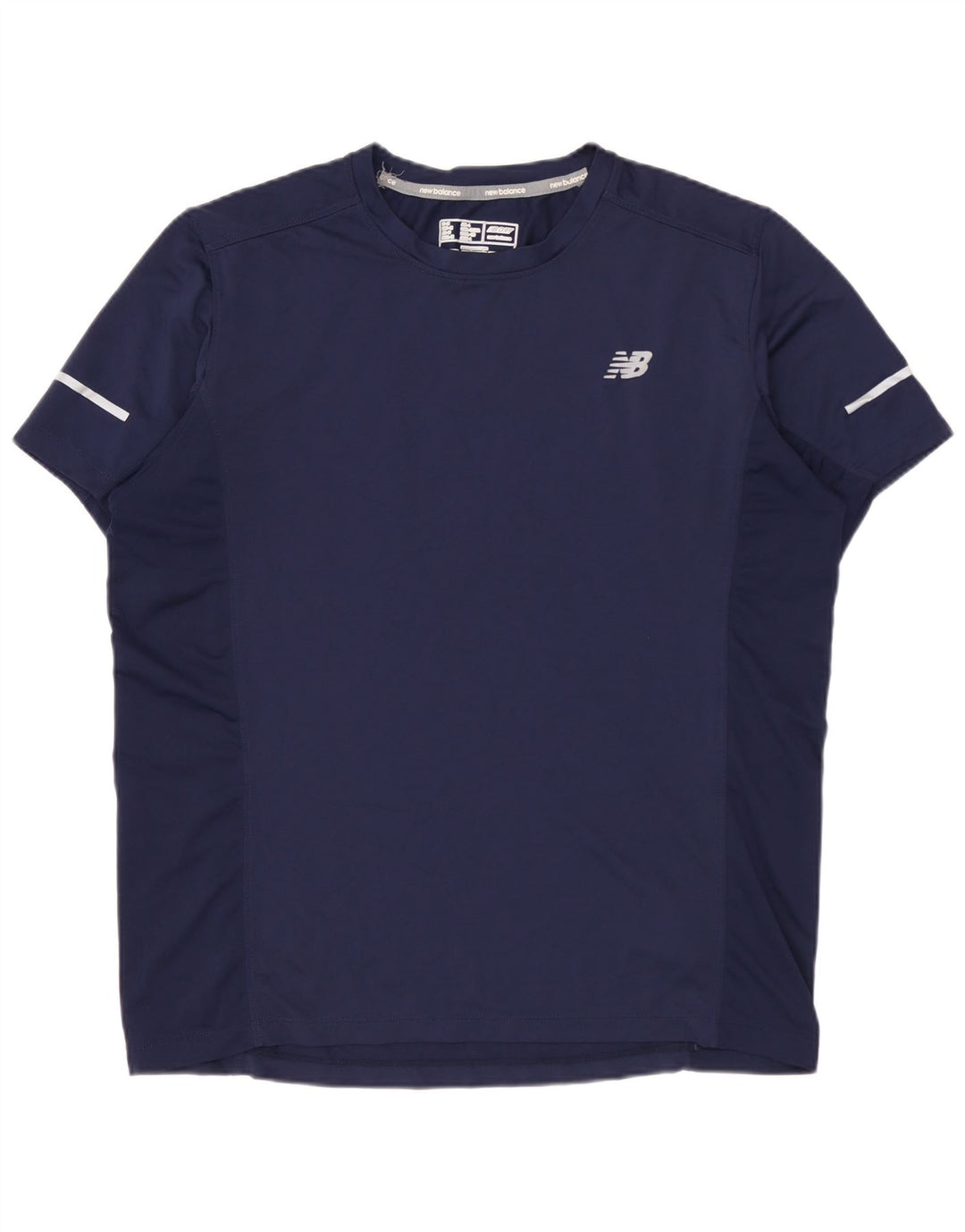 NEW BALANCE T-Shirt Homme Haut Bleu Marine Moyen Polyester