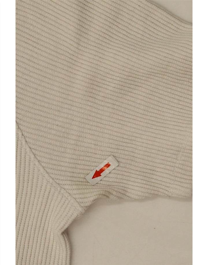 Zara T-shirt surdimensionné pour femme UK 10 Petit coton blanc