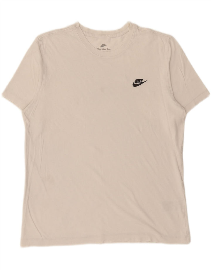 NIKE T-Shirt Homme Haut Large Coton Blanc