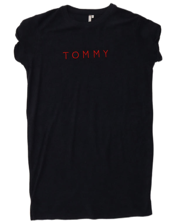 Tommy Hilfiger Robe t-shirt coupe ample pour femme UK 12 Bleu marine moyen