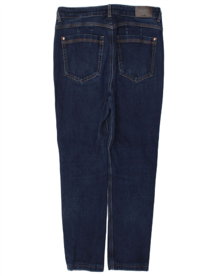 Magic Jeans Slim Femme UK 12 Moyen W30 L26 Bleu Marine Coton