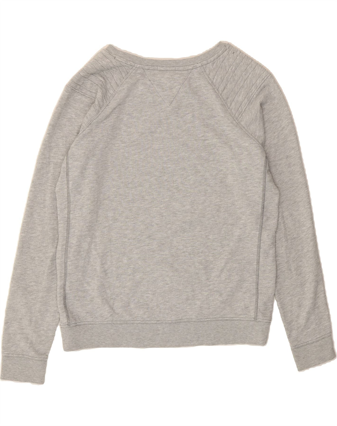 TOMMY HILFIGER Womens Sweatshirt Jumper UK 16 Large Grey Cotton Vintage Tommy Hilfiger and Second-Hand Tommy Hilfiger from Messina Hembry 