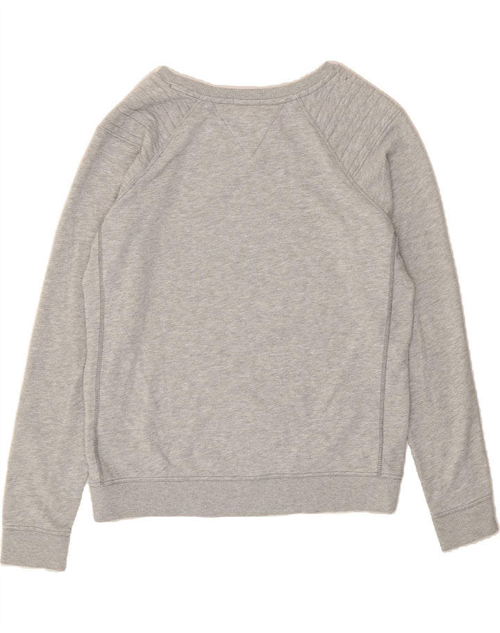 TOMMY HILFIGER Womens Sweatshirt Jumper UK 16 Large Grey Cotton Vintage Tommy Hilfiger and Second-Hand Tommy Hilfiger from Messina Hembry 