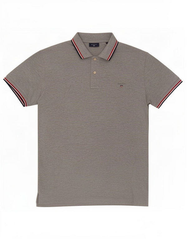 Gant Polo Homme Gris Moyen Moucheté Coton