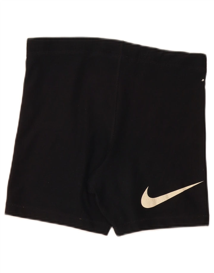 Nike Short de sport Dri Fit Graphic pour femme US 4/6 Petit Noir Polyester