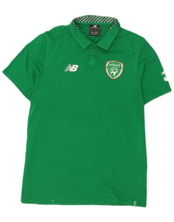 New Balance Polo Graphique Irlande XL Homme Vert Coton