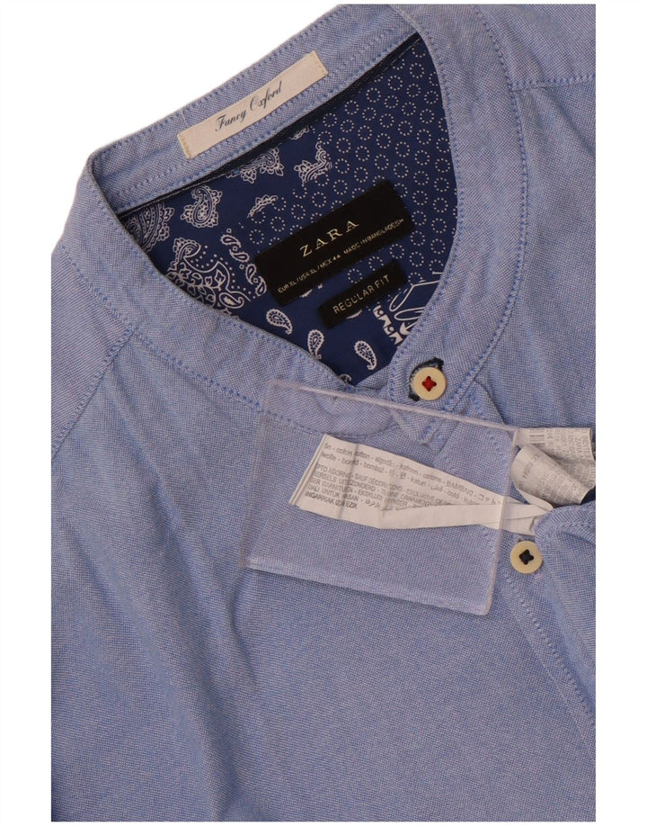 Chemise Regular Fit XL Bleu Coton Zara Homme