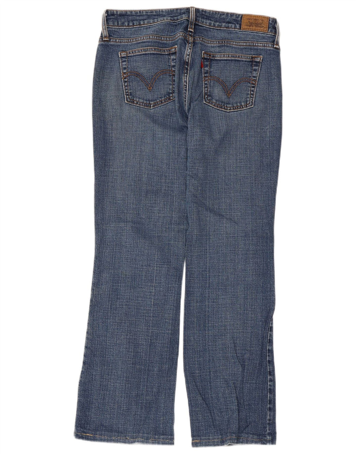 Levi's Jean 545 Low Bootcut Femme US 6 Medium W32 L28 Bleu Coton