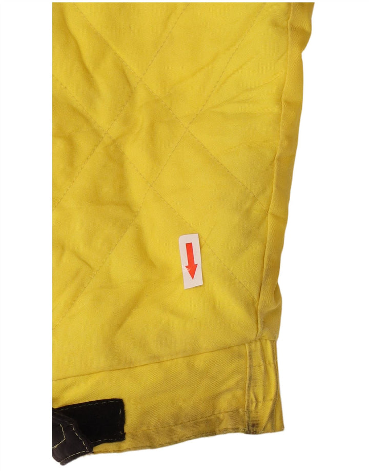 Sergio Tacchini Veste de ski à capuche pour homme UK 36 Small Yellow Colourblock