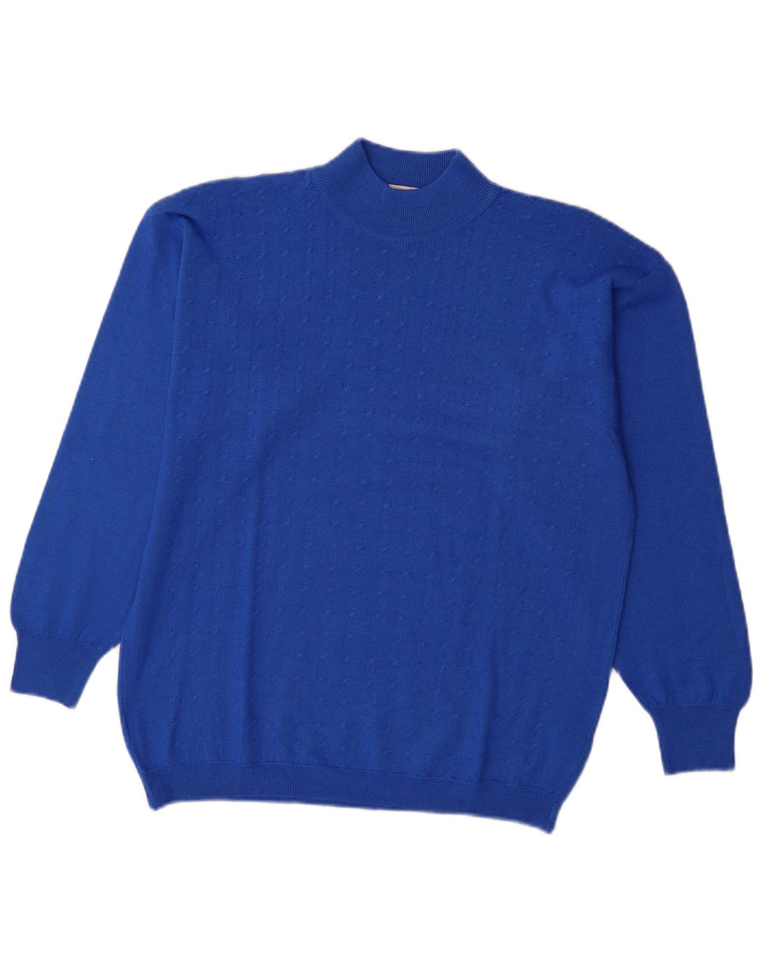 Paolo Ottaviani Homme Pull Col Roulé Laine Bleu Moyen