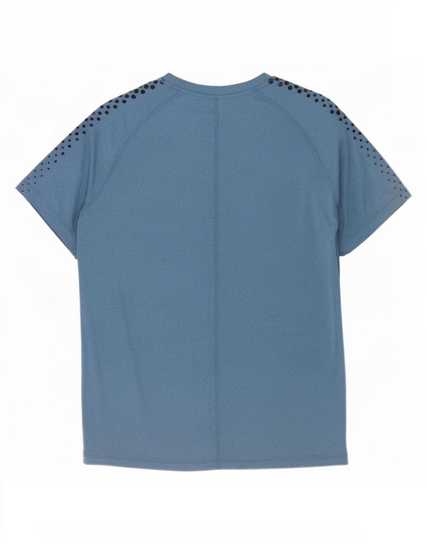 Asics T-Shirt Homme Top XL Bleu Marine Tacheté Polyester