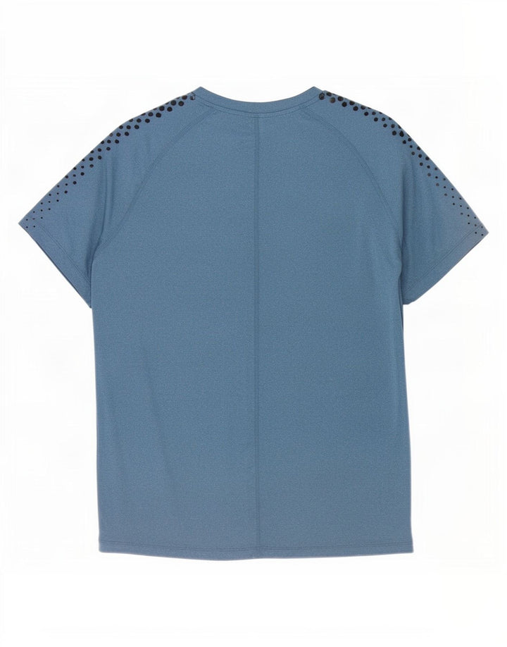 Asics T-Shirt Homme Top XL Bleu Marine Tacheté Polyester