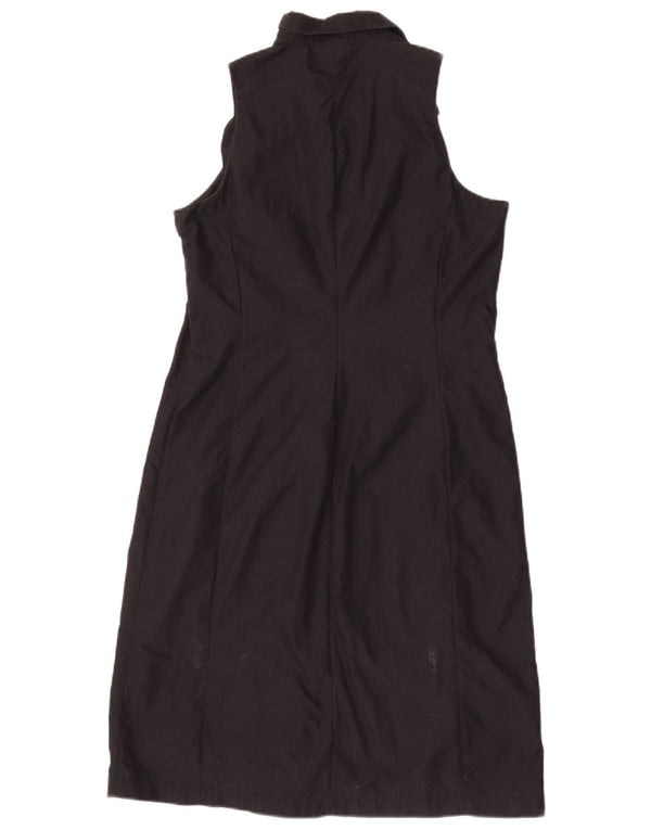 Banana Republic Robe chemise sans manches pour femme UK 42 Noir moyen