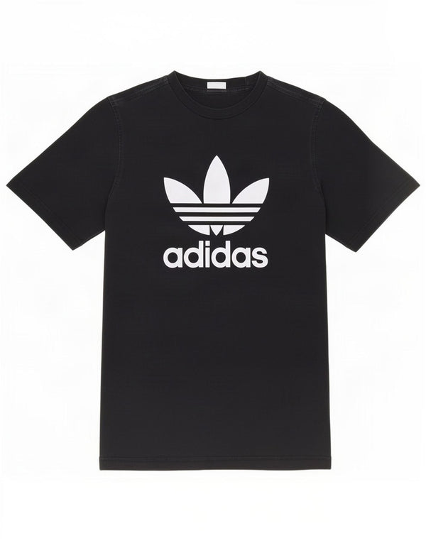 Adidas T-shirt graphique pour homme en coton noir moyen