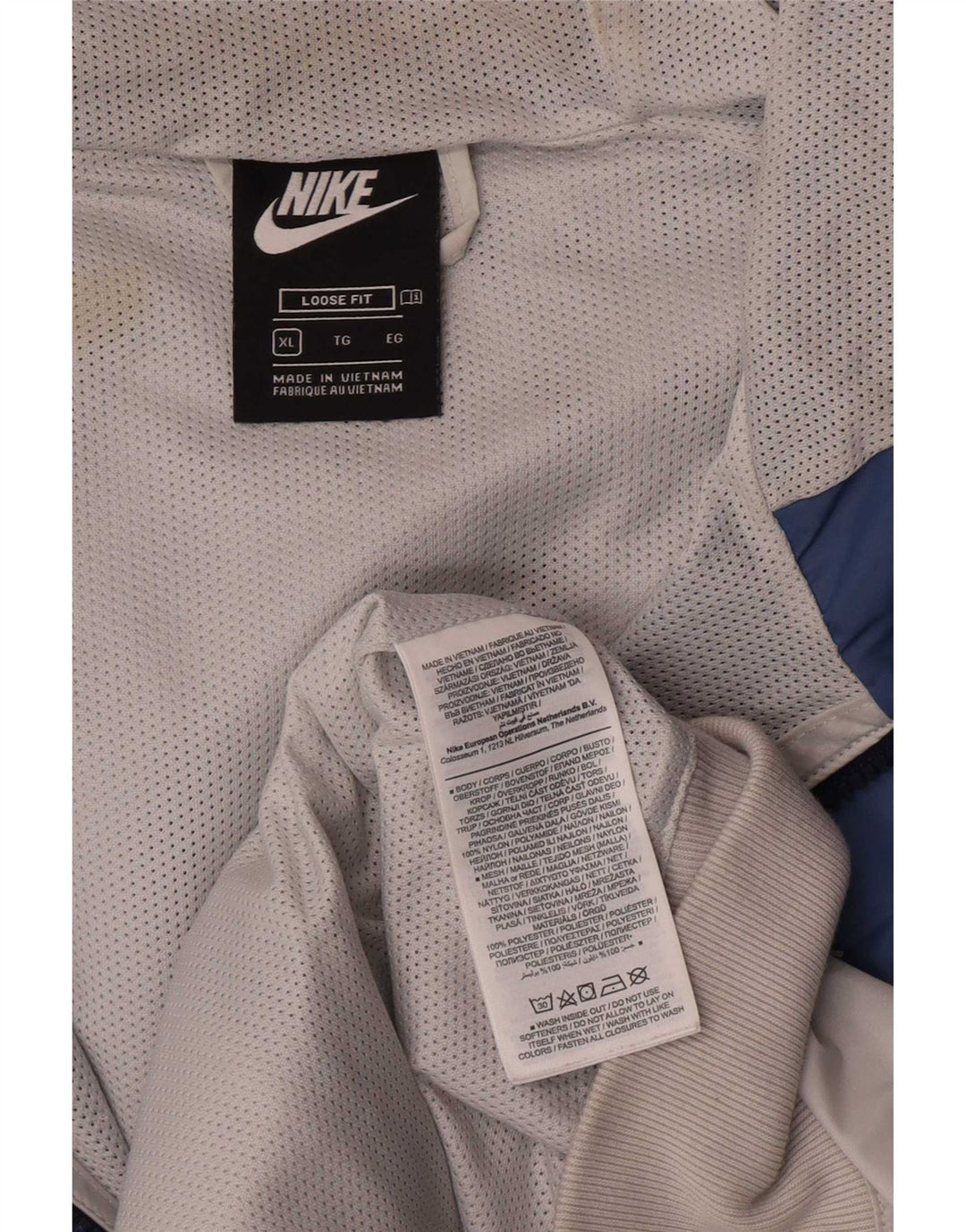 Nike Veste de survêtement coupe ample XL pour homme Multicolore Colourblock