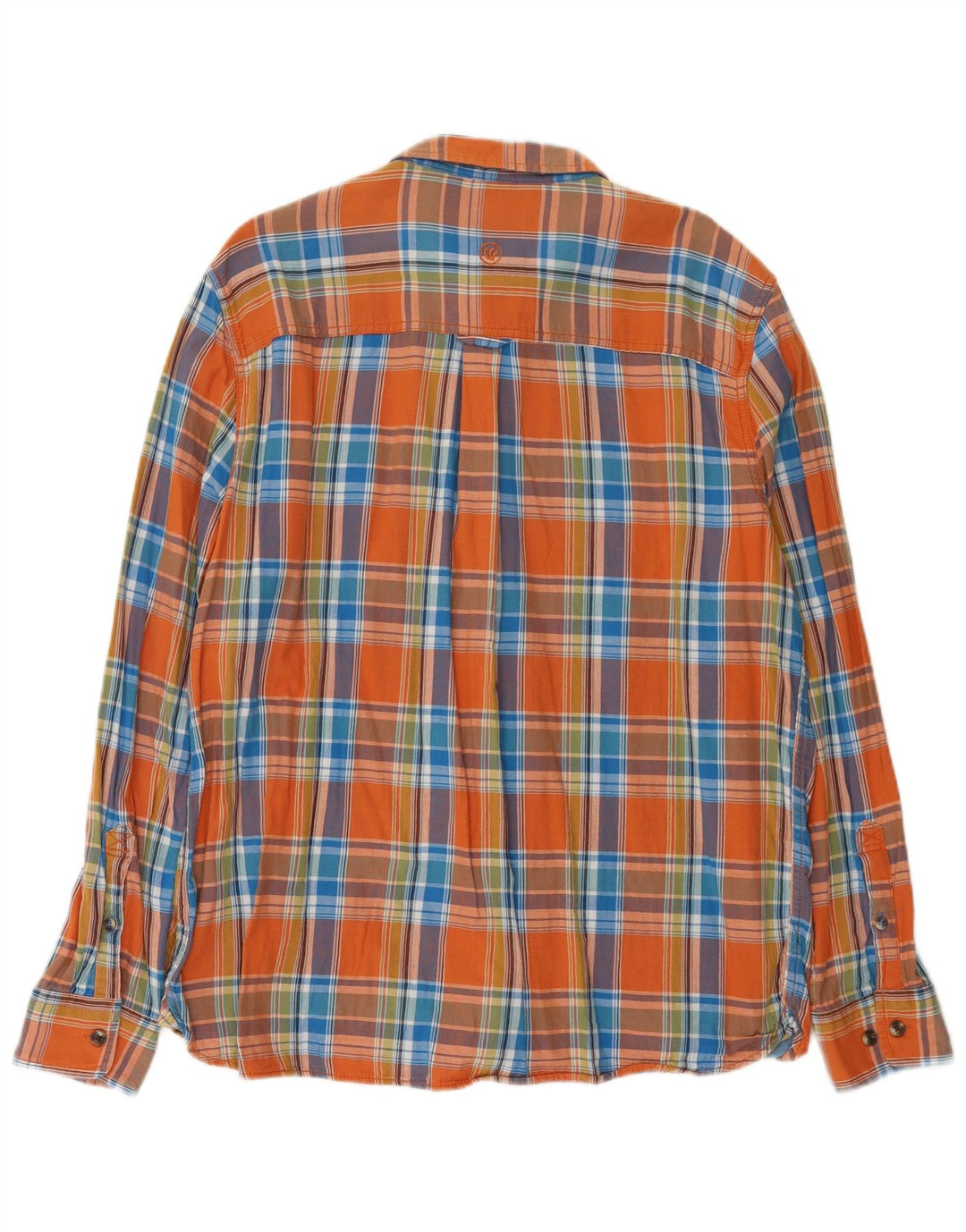 Fat Face Chemise Flanelle Homme XL Coton à Carreaux Orange