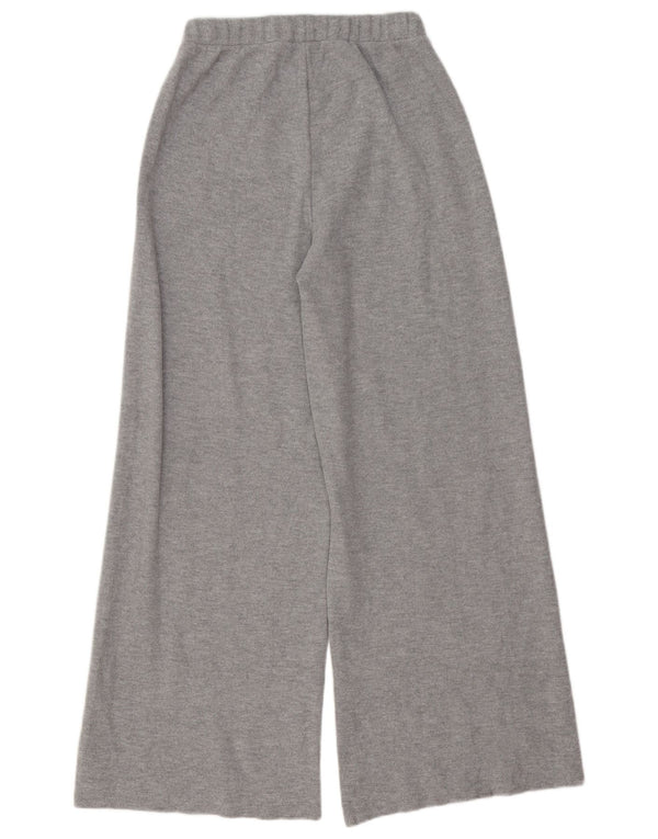 Zara Pantalon de survêtement large pour femme UK 12 Gris moyen