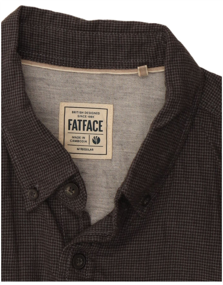 Chemise Regular Homme Fat Face Coton Pied-de-Poule Gris Moyen