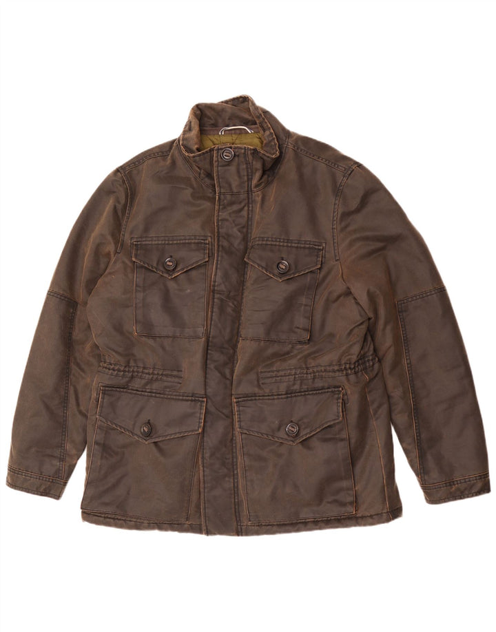 Marks & Spencer Veste en coton ciré pour homme UK 42 XL Marron