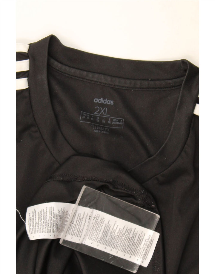 Adidas Hommes Climalite Graphic T-Shirt Top 2XL Noir Polyester