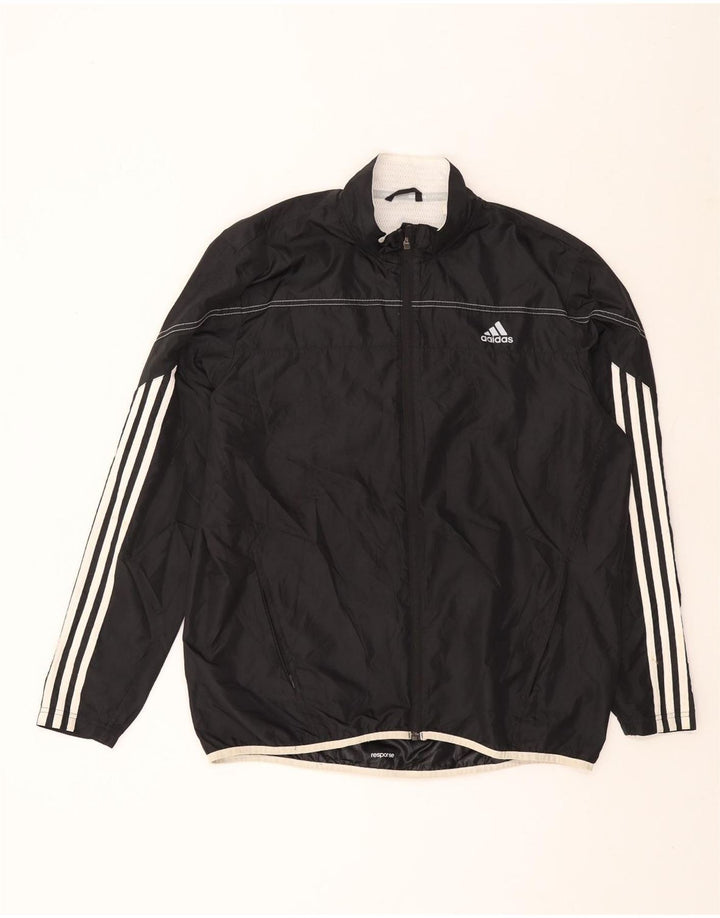 ADIDAS Veste de survêtement pour homme Large Noir Polyester