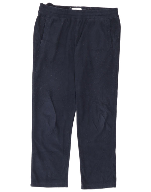 Marks & Spencer Pantalon de survêtement en polaire coupe régulière pour homme, grand bleu marine