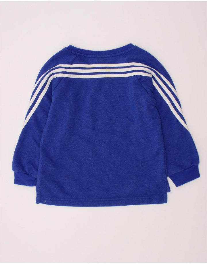 Adidas Sweat-Shirt Garçon 3-4 Ans Bleu Coton
