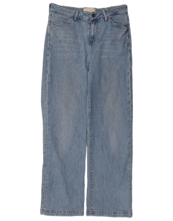 Fat Face Jean Elise jambe large pour femme UK 12 Medium W30 L30 Bleu Coton