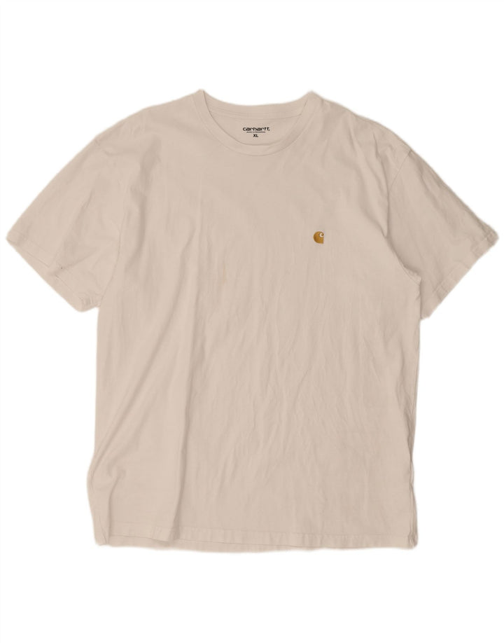 Carhartt T-Shirt Homme Top XL Coton Blanc