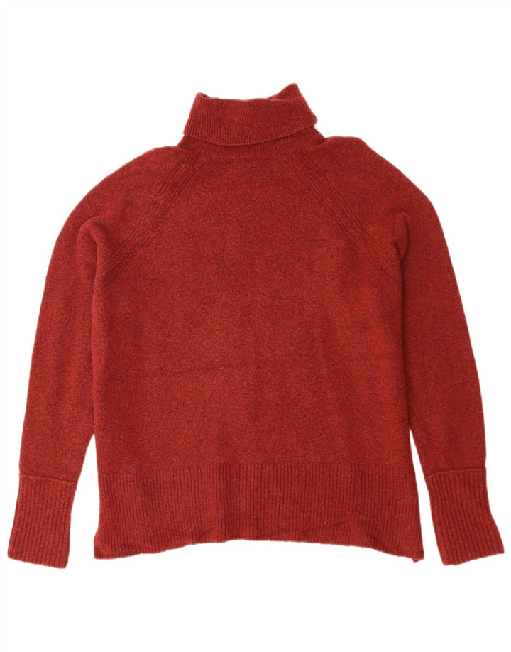 J. Crew Pull col roulé pour femme UK 14 Nylon marron moyen