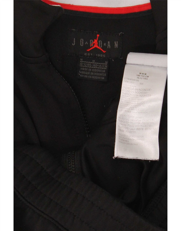 Jordan Veste de survêtement pour garçon 10-11 ans Noir moyen colour block