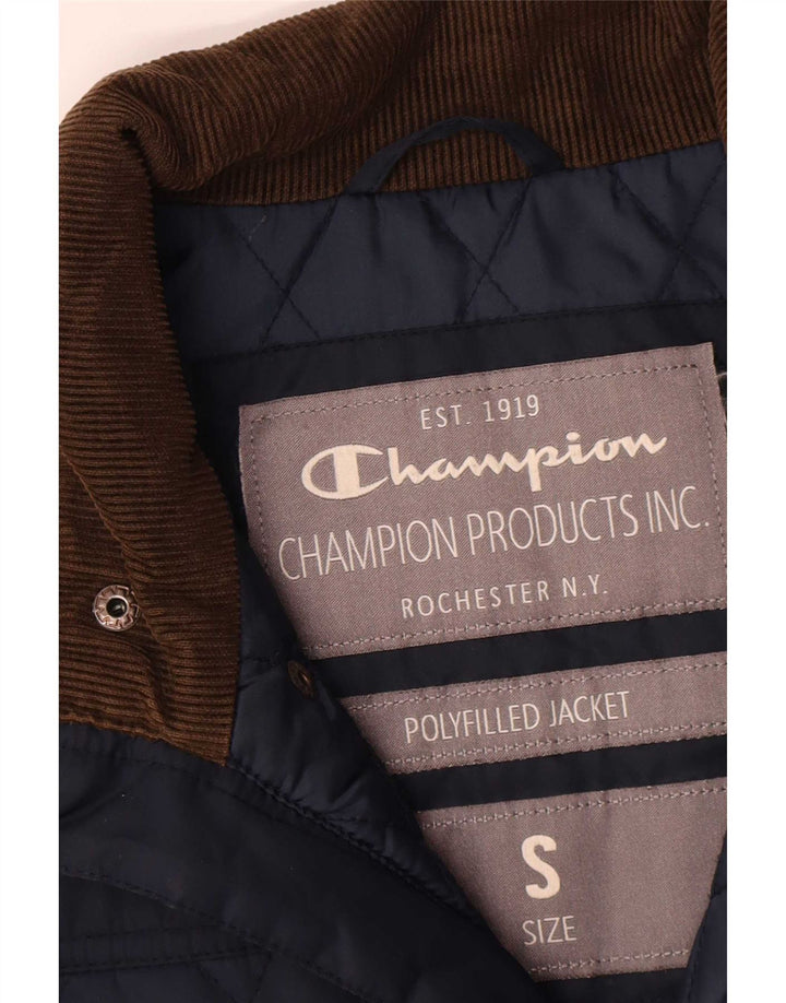 Champion Veste matelassée pour homme UK 36 Small Bleu marine