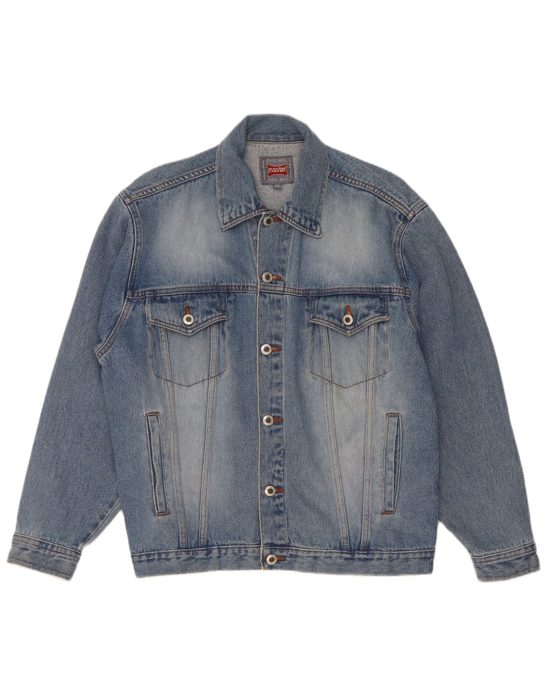 Master Veste en jean pour homme UK 38 Bleu moyen Coton