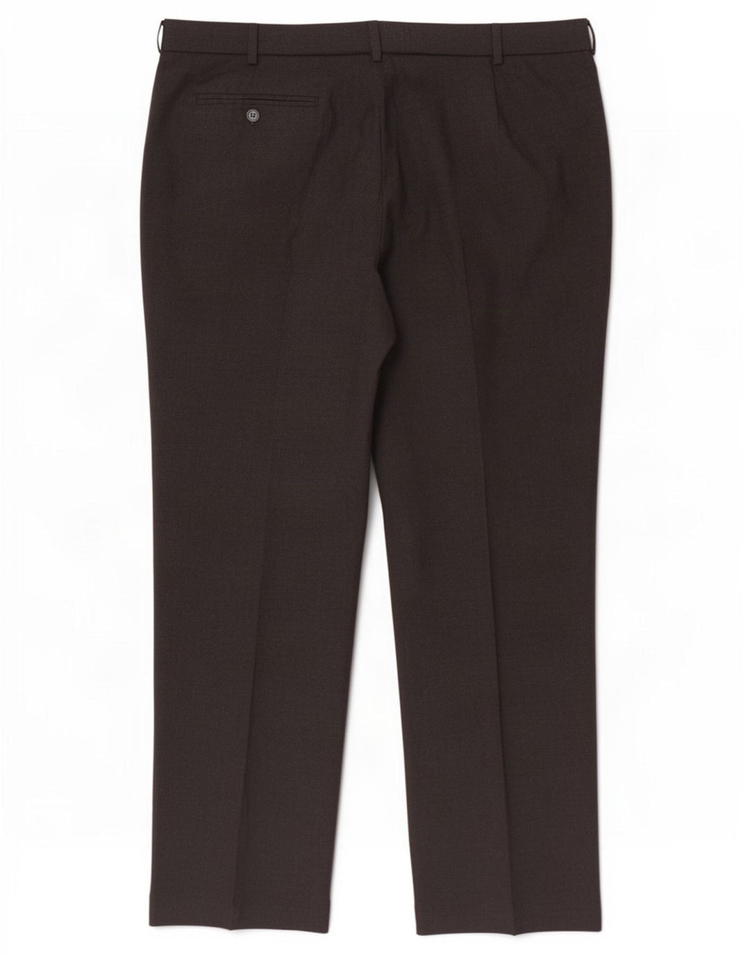 Marks & Spencer Pantalon de costume droit pour homme W42 L33 Noir Polyester