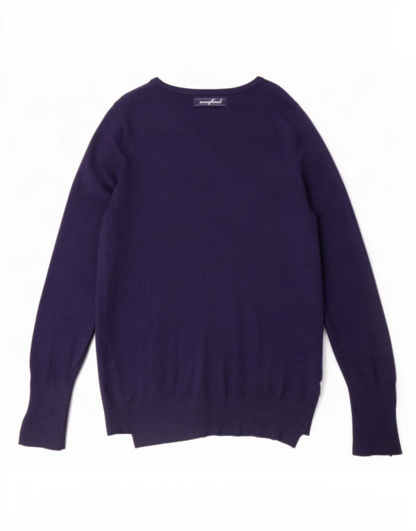 Zara Cardigan Femme Pull UK 14 Large Bleu Marine