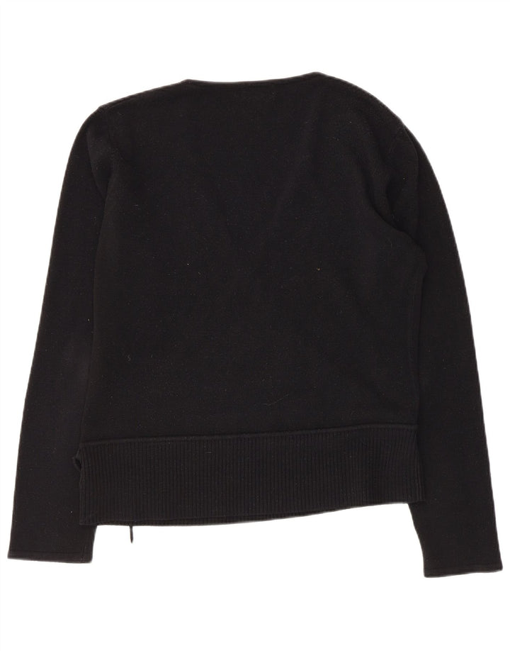 Sasha Pull col V pour femme UK 18 XL Acrylique Noir