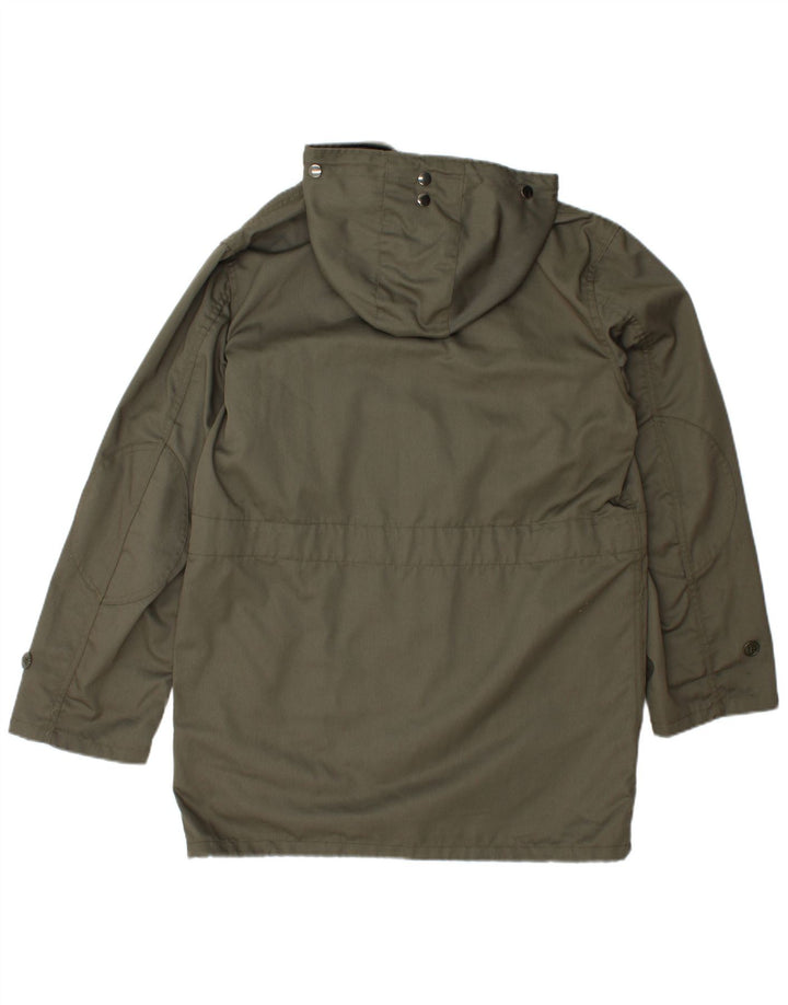Veste Parka à Capuchon Vintage Homme IT 46 Petit Kaki